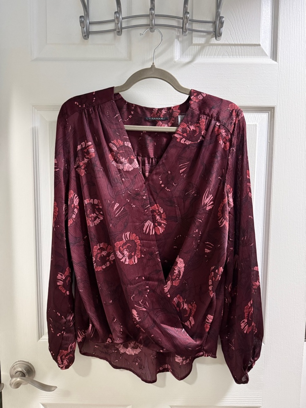 Burgundy blouse
